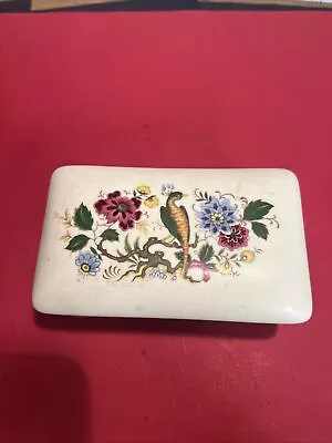 Buy Old Purbeck Ceramics Swanage Jewellery Trinket Dish Bird Flower Floral Design • 5.80£