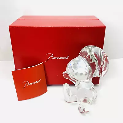 Buy Baccarat Snoopy Crystal Glass Figure With Original Box Used From Japan • 131.62£