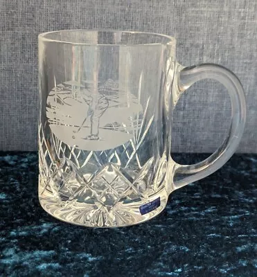 Buy Edinburgh Glass Etched Golfer Theme Scottish Finest Glass • 9.50£