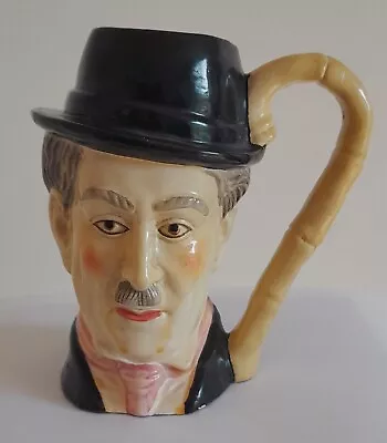 Buy Vintage Ceramic Charlie Chaplin Character Toby Jug With Cane Handle • 13.99£