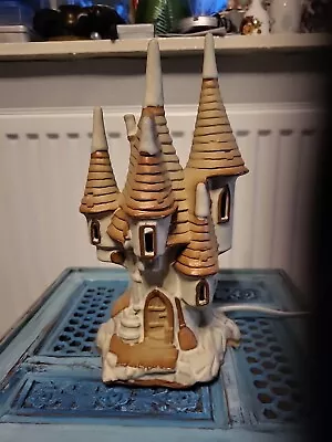 Buy Vintage Shelf Pottery Night Castle Light • 35£