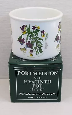 Buy Portmeirion Botanic Garden Hyacinth 5” Cache Pot Planter Boxed Vintage • 13.99£