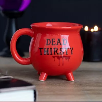 Buy Novelty Red Cauldron Bone China Coffee Mug Tea Cup Gothic Vampire Theme Gifts • 11.95£