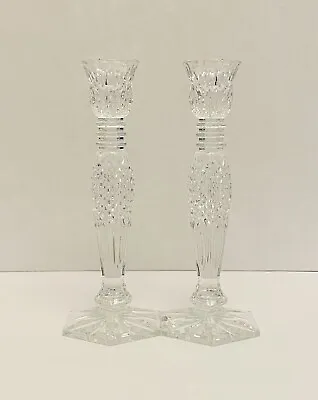 Buy Vintage Waterford Crystal 10” Bethany Candlesticks Candle Holders Pair (2). • 279.55£