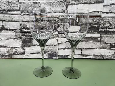 Buy Lot Of 2 VTG RARE Orrefors Prelude Crystal Wine Glassware Smokey Gray Crystal 8  • 37.28£