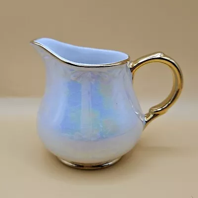 Buy Vintage Arthur Wood Cream Jug - Pearlescent Lustre Ware Ironstone Creamer • 10£