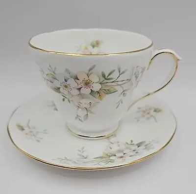 Buy Vintage Duchess Lansbury Green Floral Band Tea Cup Saucer Duo 200ml • 4£