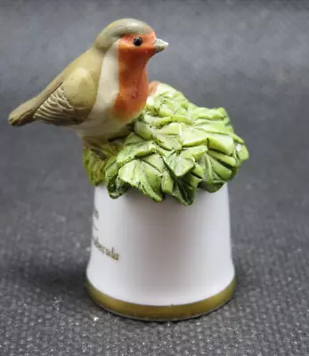 Buy SUTHERLAND ENGLAND CHINA THIMBLE - BRIDS Of BRITAIN - ROBIN • 4.80£