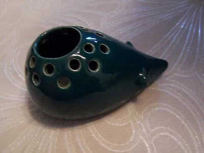 Buy Vintage Larbert Pottery Of Scotland Hedgehog, Planter/vase Turquoise • 12.99£