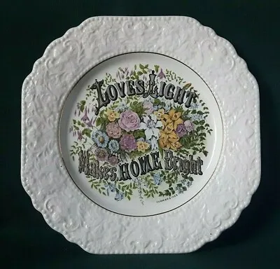 Buy Lord Nelson Pottery Plate Ironstone Collector Plate Square With Embossed Border • 22.95£