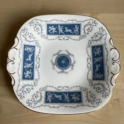 Buy Coalport  Bone China  Blue Revelry Cake Plate/Platter - 9” X 10” (inc. Handles) • 8.99£