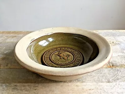 Buy Vintage Small Decorative Embossed CANTERBURY FARMERS CLUB Glazed Stoneware Bowl • 18£