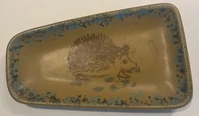 Buy Vintage Honiton Pottery Hedgehog Trinket Dish Display Plate Hand Painted • 12£