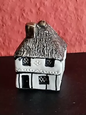 Buy Vintage Tey Studio Pottery Countryside Collection No 11 Thatched Decorated House • 10£