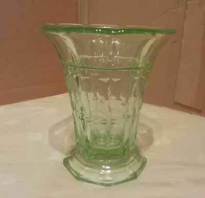 Buy Art Deco Green Glass Vase & Frog - 15cm Tall • 18£