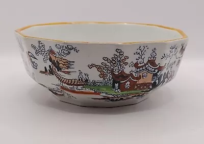 Buy Antique Masons Patent Ironstone China Bowl Imari Style Design Some Hand Painting • 20£