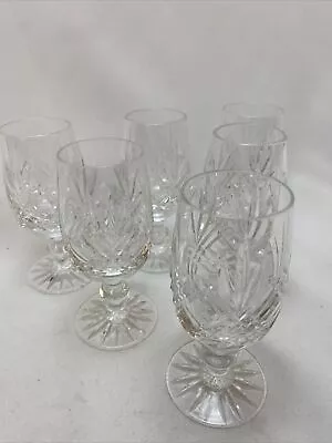 Buy 6 Heavy, Cut Crystal Sherry/Port Glasses. Pre-owned. ED • 10.50£