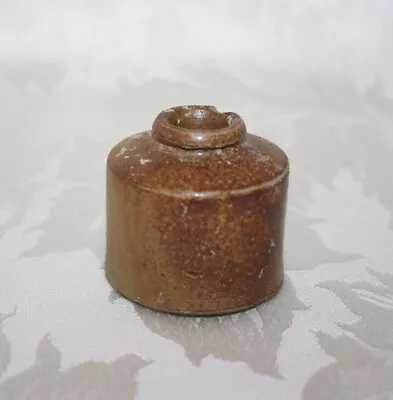 Buy Antique 19th Century Salt Glazed Stoneware Inkwell • 9.99£