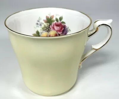 Buy Royal Standard Coffee Cup Teacup Yellow Fruit Bone China England Gold Trim 3   • 27£