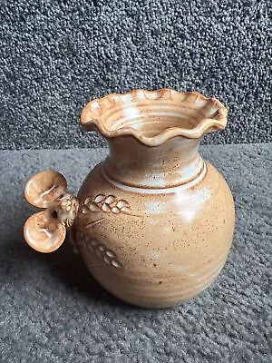 Buy Vintage Charlestown Cornish Pottery Vase With Mouse On The Side (w2) • 14£