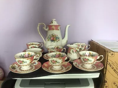 Buy Vintage Royal Albert Lady Carlyle  1940,s  Fine Bone China   Coffee Set • 199.99£