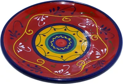 Buy Round Dinner Plate / Serving Dish Tapas 26 Cm Spanish Handmade Ceramic Pottery • 15.99£