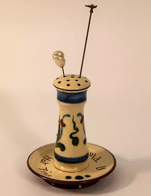 Buy Vintage Aller Vale Pottery Hat Pin Stand 'A Place For Hat Pins' • 20£
