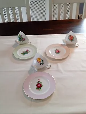 Buy Small Lot Of Vintage Paragon China,  3 Cups And 3 Side Plates, Design No.  3117 • 10£