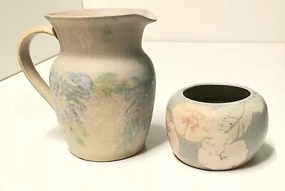Buy Conwy Pottery 6  Jug And 3 Bowl Handmade In Wales With Delicate Floral Design • 14.80£