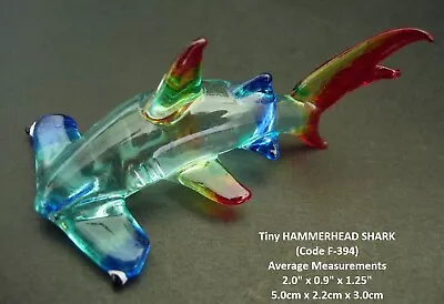 Buy Beautiful Glass SHARK HAMMERHEAD WHALE Glass Figurine Glass Animal Ornament Fish • 5.49£