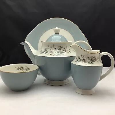 Buy Royal Doulton Rose Elegans Tea Set -Teapot, Milk Jug, Sugar Bowl & Serving Plate • 27.95£