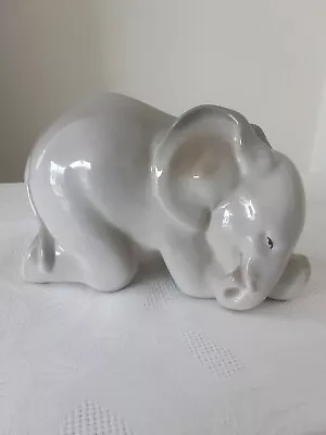 Buy Vintage Porcelain Baby Elephant Made In Ussr 6  X 4  Approx • 25£