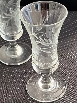 Buy GLASS SHERRY GLASSES: 9cm,set Of 4 Never Used 1950’s G • 9.50£