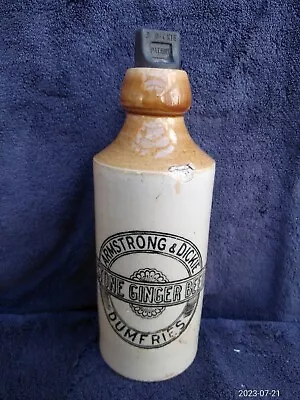 Buy Antique Buchan Scottish Pottery Ginger Beer Bottle Dumfries Armstrong & Dickie • 22£