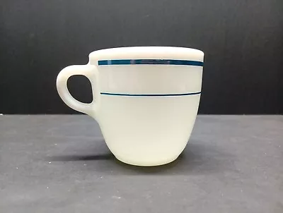 Buy Vintage Pyrex Tableware By Corning Mugs #723 Turquoise Blue Stripes; Multiple! • 6.52£