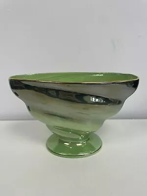 Buy Vintage Maling Pottery Newcastle Green Ombre Lustre Mantle Vase • 28£