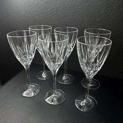 Buy Vintage ROYAL DOULTON Wine Glasses Water Goblet Glass Crystal Set Of 6 Mint • 139.78£