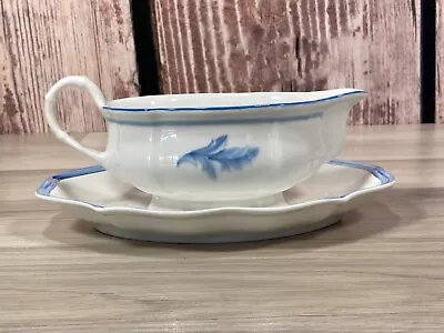 Buy Villeroy & Boch Casa Azul Sauce Boat And Saucer Fixed Blue & White Fine China • 34.95£