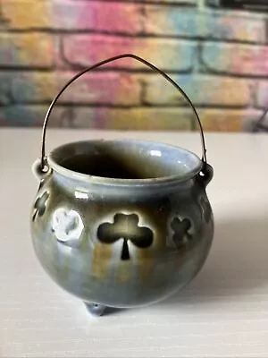 Buy Vintage Wade Irish Porcelain Lucky Clover Shamrock Cauldron Pot Of Gold • 5£