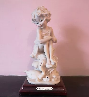 Buy Giuseppe Armani Capodimonte Figurine Girl With Ducks 1980s • 18.99£