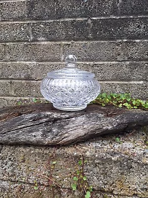 Buy Stunning Tyrone Crystal Irish Cut Glass Lidded Bowl  Fine Crystal Heavy • 45£