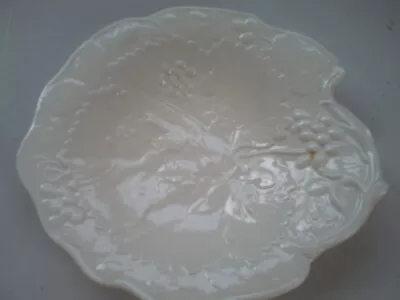 Buy DAVENPORT Burleigh Stafford White Strawberry Grape Leaf Shaped Bowl No1 24cms • 15£