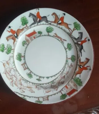 Buy Crown Staffordshire HUNTING SCENE Plate • 11.99£