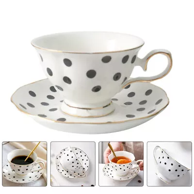 Buy  Coffee Cup And Saucer Asian Tea Cups Bone China Mugs Porcelain The Dish • 19.19£
