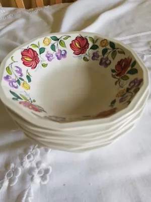 Buy 6 POOLE POTTERY Campden Collection TYNEHAM Soup Cereal Dessert Bowls  16.5cm • 16.99£