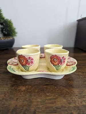 Buy Vintage Melba Ware Egg Cups With Tray Set Of 4 • 19.99£