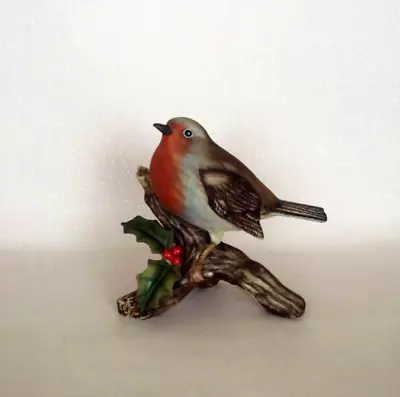 Buy Royal Osborne Robin & Holly Vintage Christmas Figurine. Cm Excellent Condition • 9£