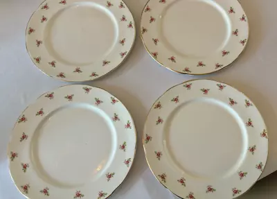 Buy Argyle Duchess Pink Rose Design Bone China Dinner Plates X4 - 26cm Diameter • 29£