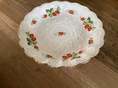 Buy Queens Virginia Strawberry 1980’s Bone China Cake Stand, Perfect Condition • 25.02£