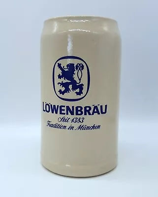 Buy Vintage Lowenbrau Stoneware Beer  Stein 7.5  Munchen Munich Large Tankard Mug • 13.99£